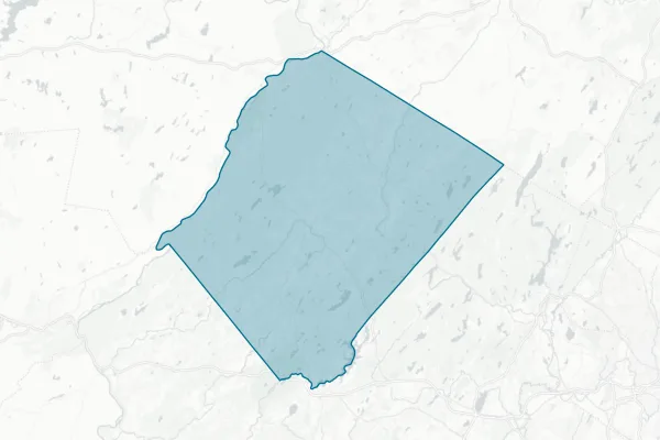 County of Sussex Division of Social Services — detail map