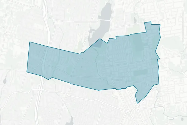 Borough of Hillsdale School District — detail map