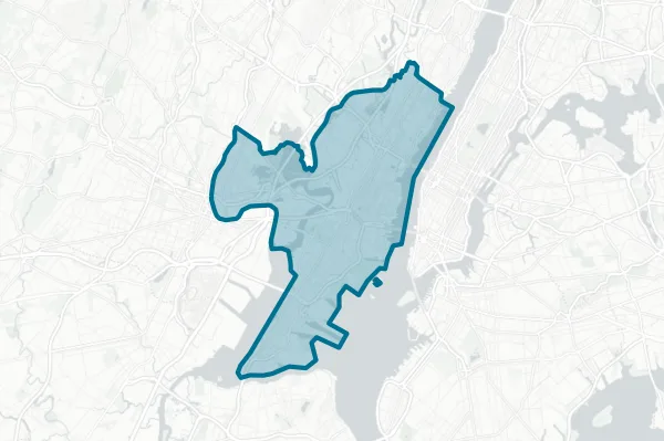 Town of West New York School District — detail map