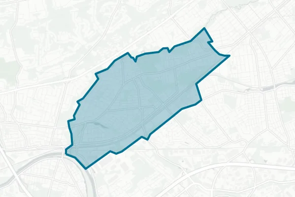 Borough of Middlesex School District — detail map