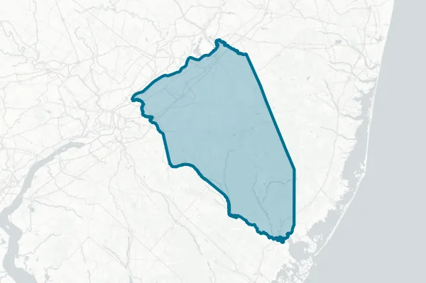 Township of Eastampton School District — detail map