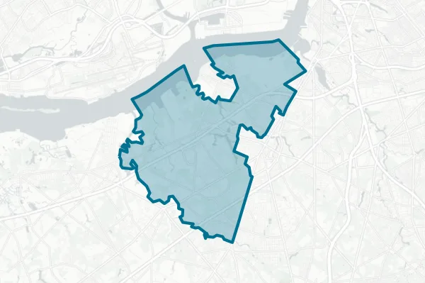 West Deptford Township Board of Education — detail map