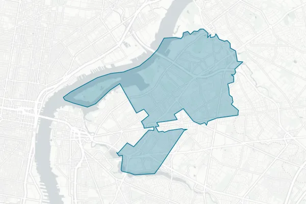 Pennsauken Township School District — detail map