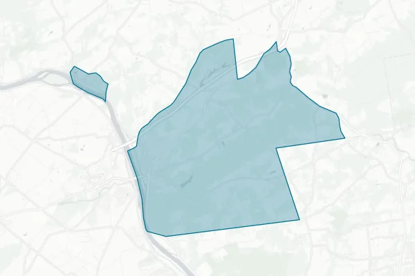South Hunterdon Regional School District — detail map