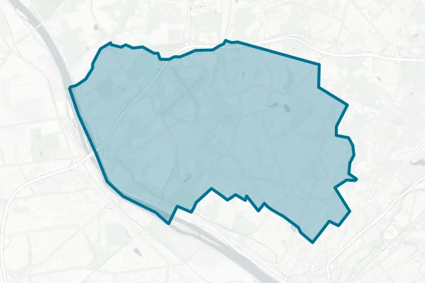 Ewing Township Board of Education — detail map