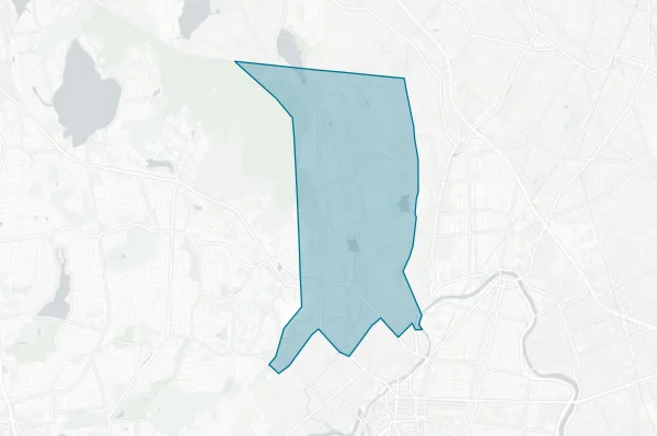 Manchester Regional High School Board of Education — detail map
