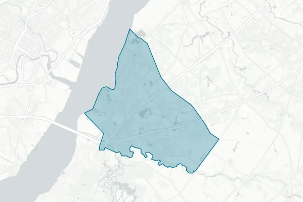 Penns Grove-Carneys Point Regional School District — detail map