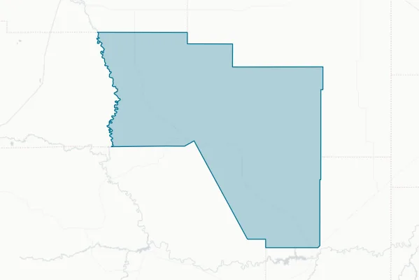 Harding County — detail map