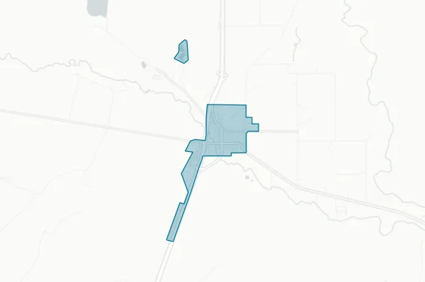 Town of Springer — detail map