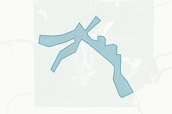 Town of Red River — detail map
