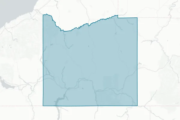 Cattaraugus County — detail map
