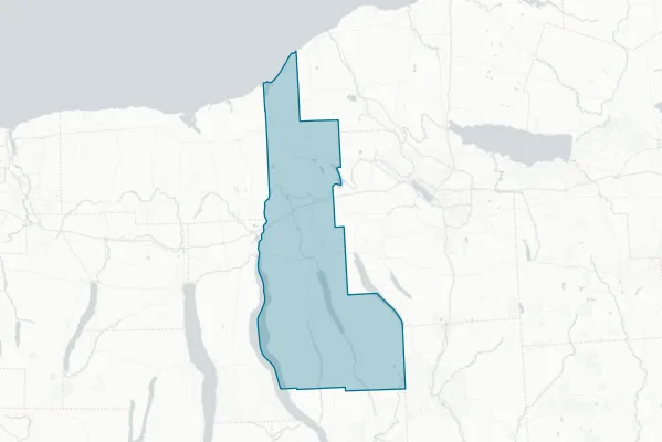 County of Cayuga — detail map
