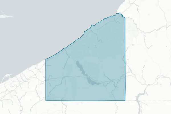 Chautauqua County — detail map