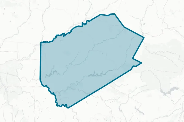 County of Delaware — detail map
