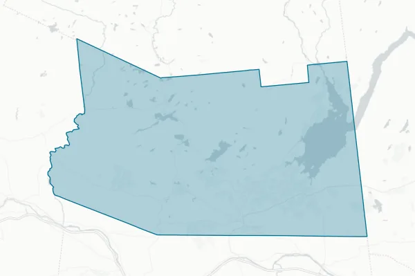 County of Fulton New York — detail map