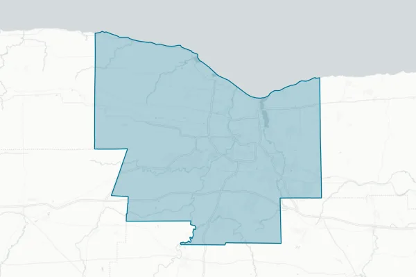 County of Monroe — detail map