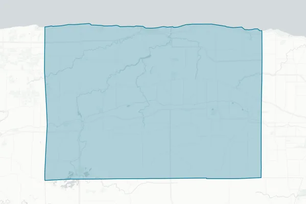 County of Orleans, State of New York — detail map