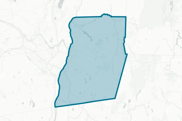 County of Rensselaer — detail map