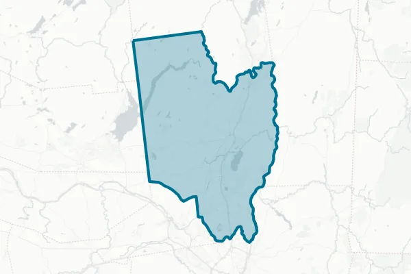 County of Saratoga — detail map