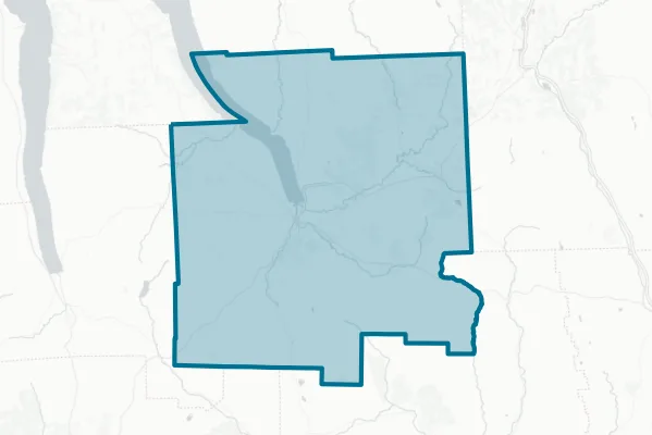 County of Tompkins — detail map