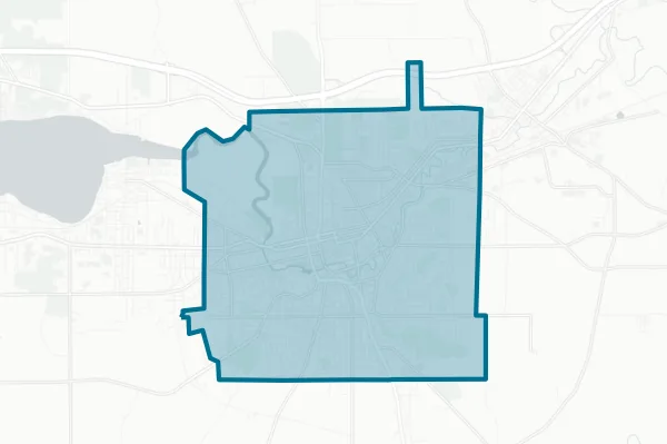 City of Jamestown — detail map