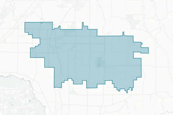 North Collins Central School District — detail map