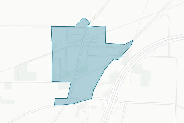 Town of Bergen — detail map