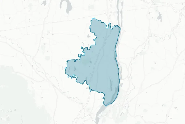 Coxsackie-Athens Central School District — detail map