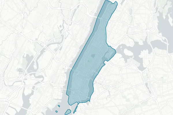 State of New York — detail map