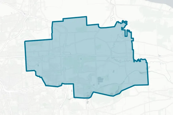 East Syracuse Minoa Central School District — detail map