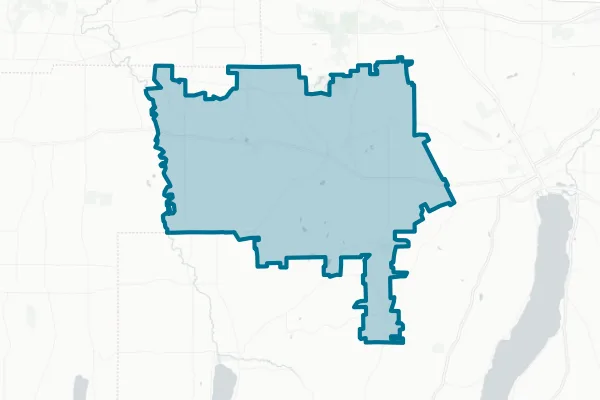 East Bloomfield Central School District — detail map