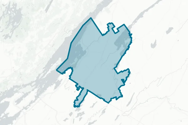 Town of Hammond — detail map