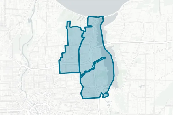 East Irondequoit Central School District — detail map
