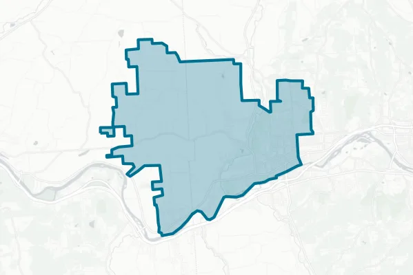 Union Endicott Central School District — detail map