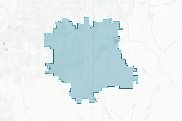 Pine Valley Central School District — detail map