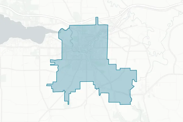 Jamestown City School District — detail map