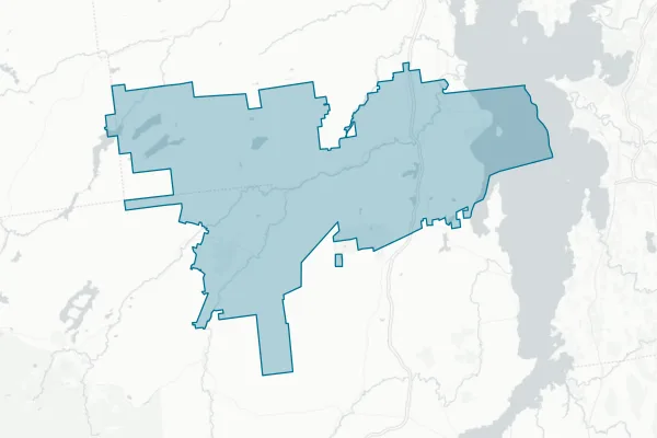Ausable Valley Central School District — detail map