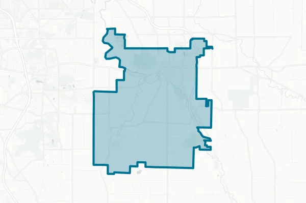 East Aurora Union Free School District — detail map