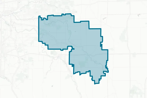 Iroquois Central School District — detail map