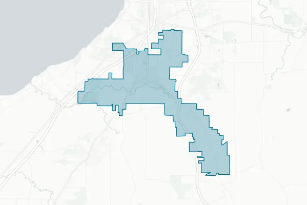 Hamburg Central School District — detail map