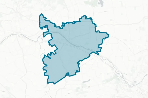 Enlarged City School District of the City of Amsterdam — detail map