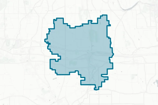 Manchester-Shortsville Central School District — detail map
