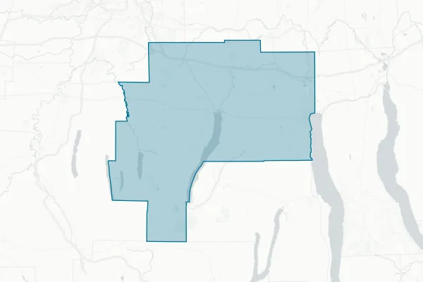 Gorham-Middlesex Central School District — detail map
