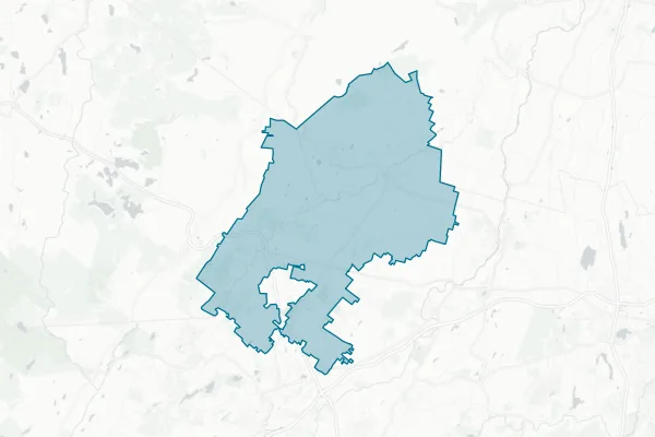 Pine Bush Central School District — detail map