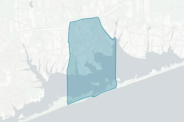 East Moriches Union Free School District — detail map