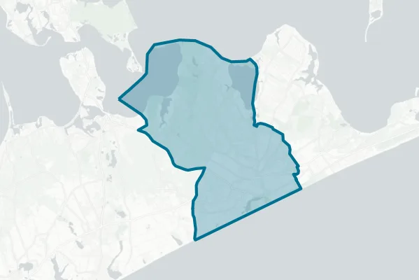 East Hampton Union Free School District — detail map