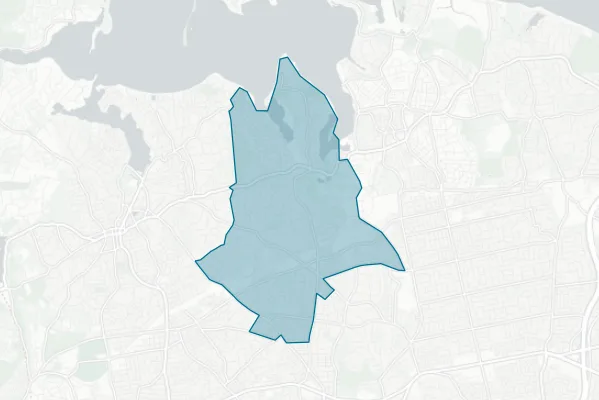 Harborfields Central School District — detail map