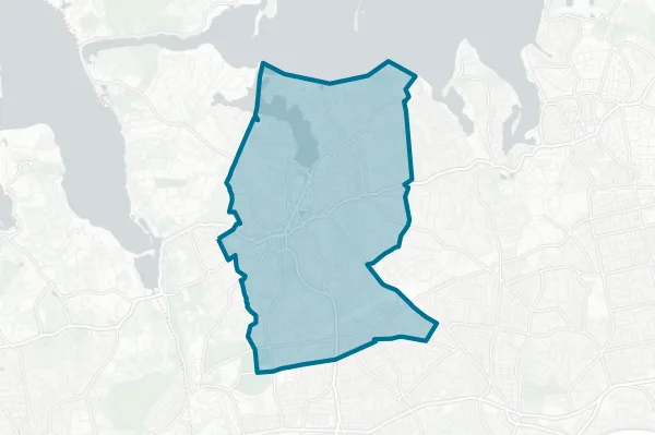Huntington Union Free School District — detail map