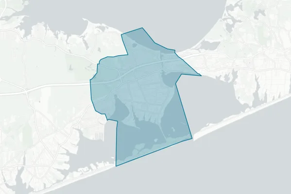 Hampton Bays Union Free School District — detail map