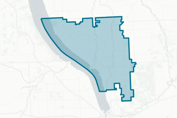 Lansing Central School District — detail map